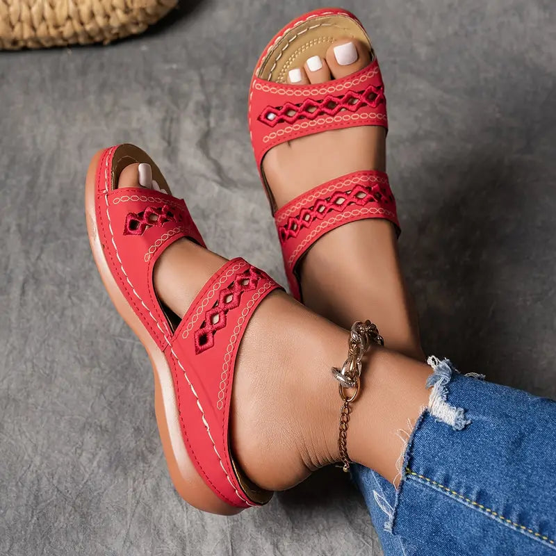 Sandalias de Plataforma Suela Ultraligera Aura Horizonte Vitalidad, Comodidad Superior Todo el Día