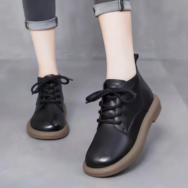 Botas Ortopédicas Cuero Suave Cumbre Armonía Esencia, Confort y Postura Saludable Todo el Día