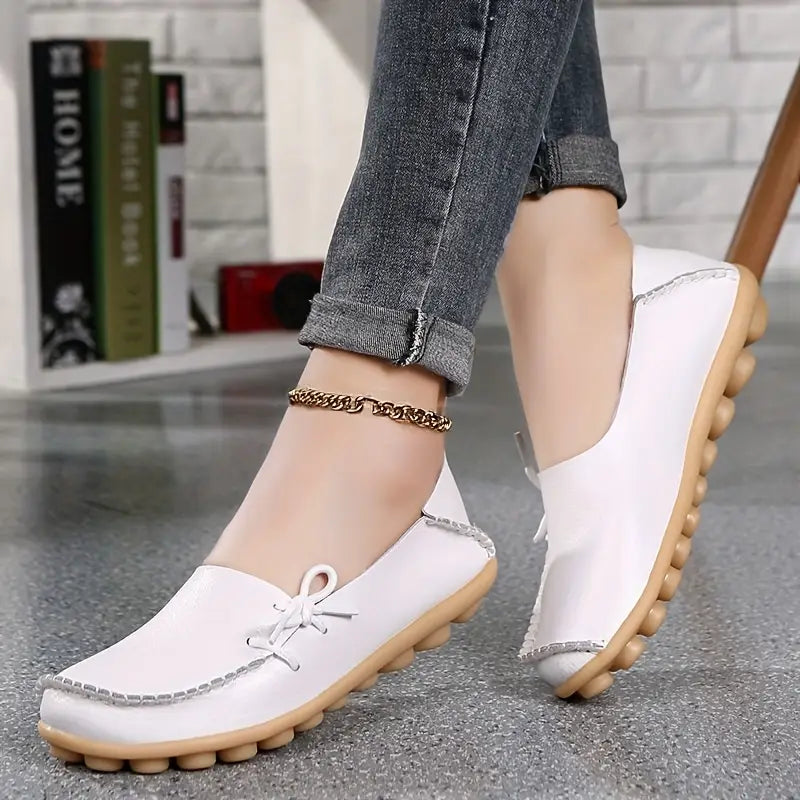 Mocassines Ortopédicos Cuero Suave Esencia Cumbre Serenidad, Comodidad y Apoyo Para Todo el Día