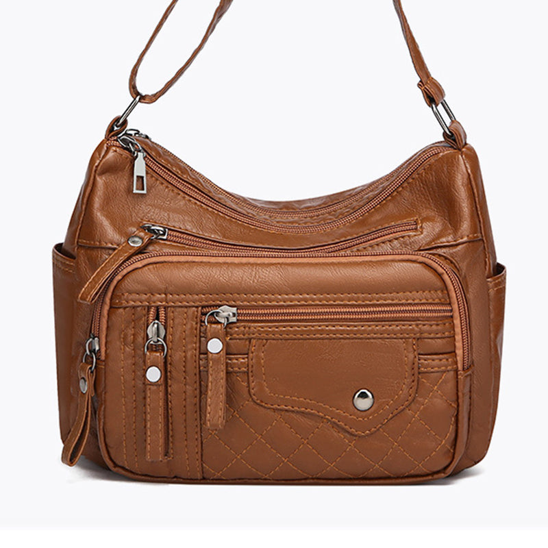 Bandolera Cuero Suave Esencia Cumbre Prisma, Elegancia y Funcionalidad en Cada Detalle