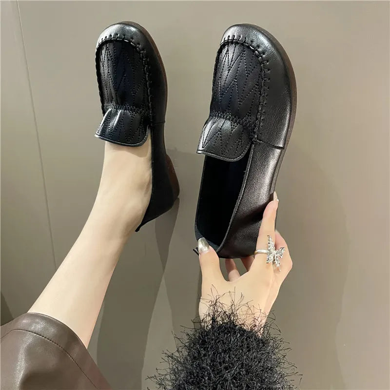 Zapato Ortopédico Cuero Suave Travesía Armonía Serenidad, Alivio Total para Pies Sensibles