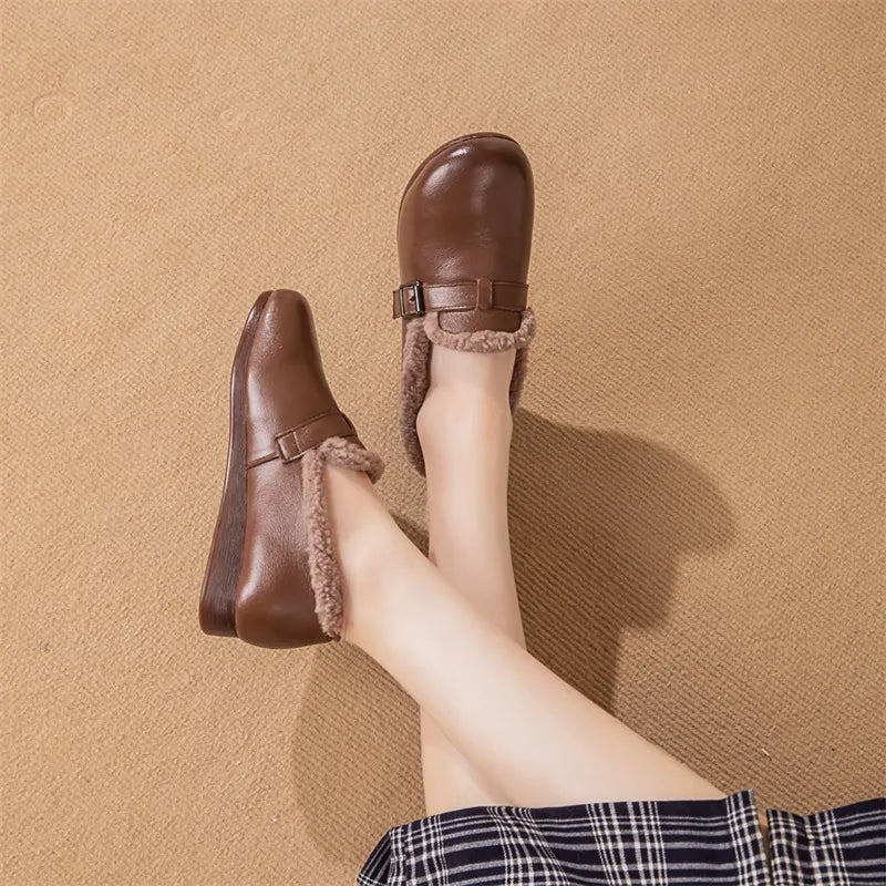 Zapato Ortopédico Cuero Suave Eco Calma Vitalidad, Confort y Soporte Todo el Día