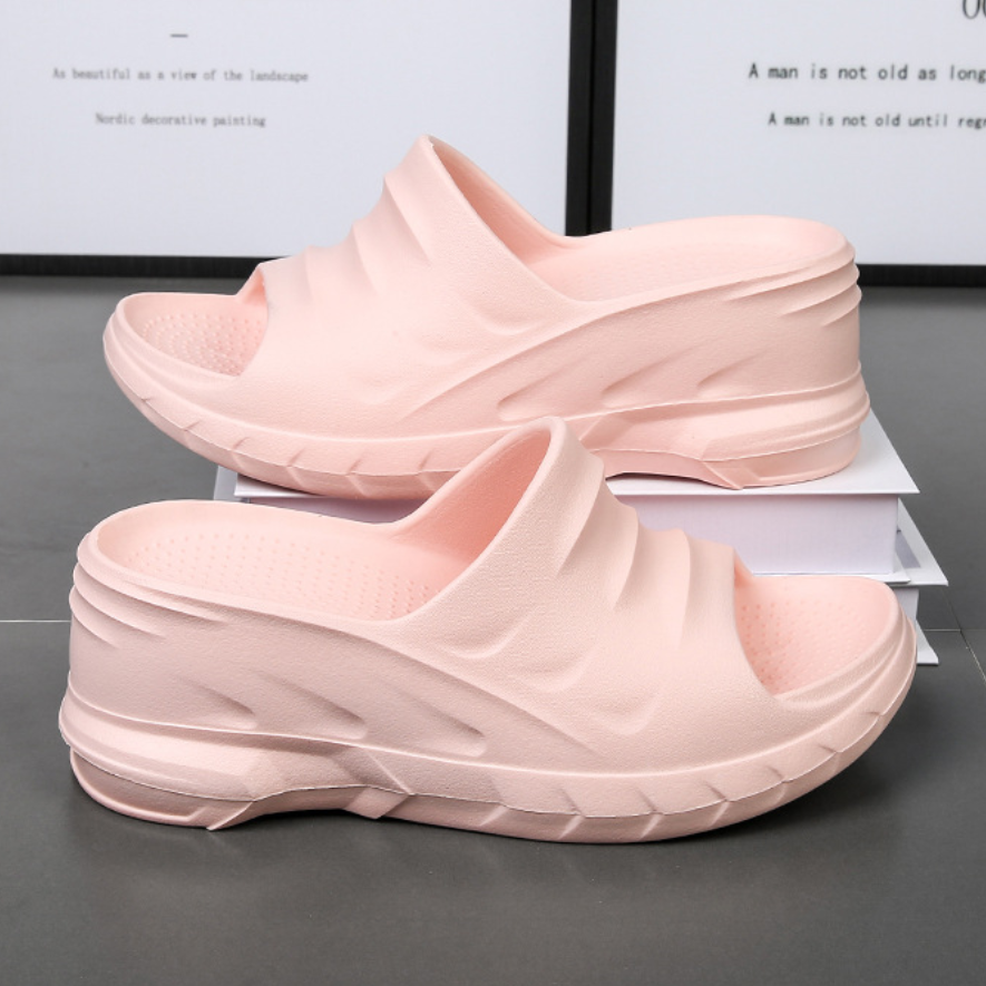 Pantuflas Plataforma Ligera Brisa Serenidad, Altura y Confort sin Dolor