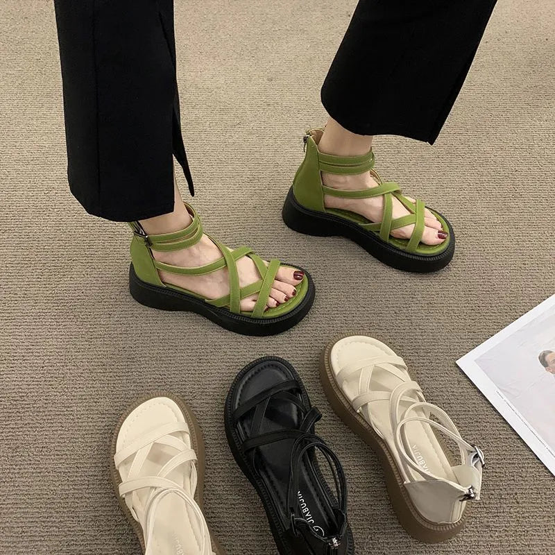 Sandalias Planas Suela Ultraligera Cumbre Aura Vitalidad, Comodidad Total para Cada Paso