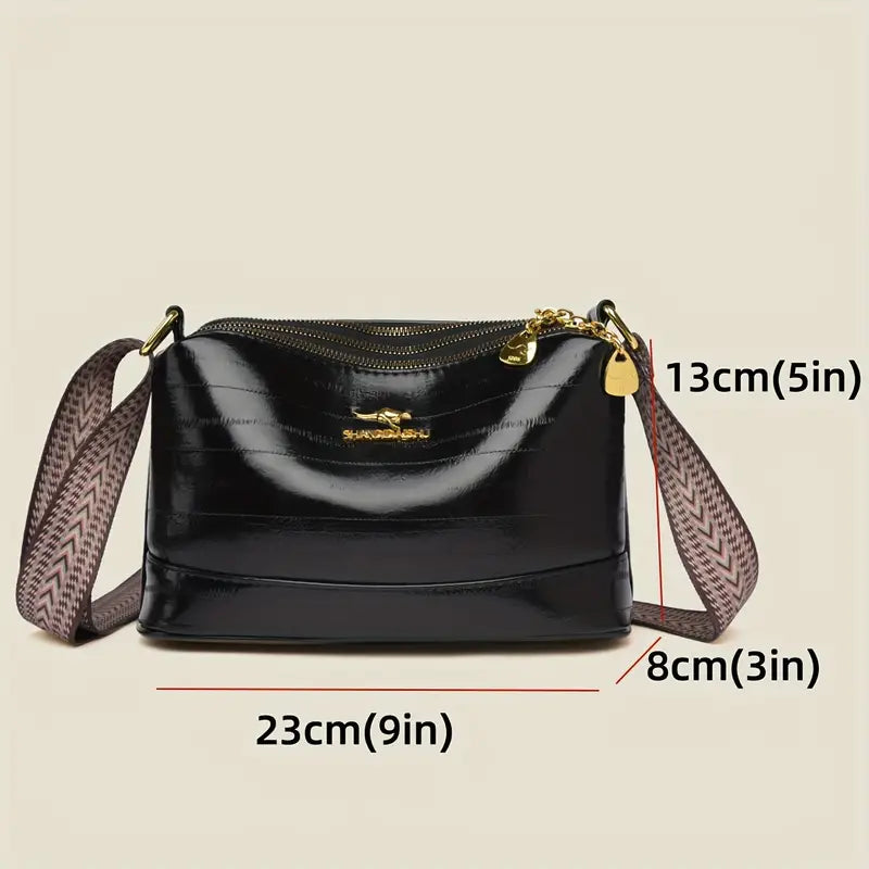 Bolso Casual Tejido Impermeable Aura Prisma Vértice, Organización Elegante y Ligereza Diaria