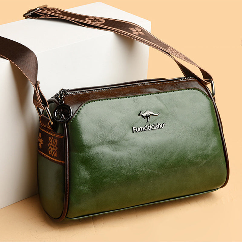 Bolso Bandolera Tejido Impermeable Horizonte Jazz Verso, Estilo Moderno y Organización Práctica