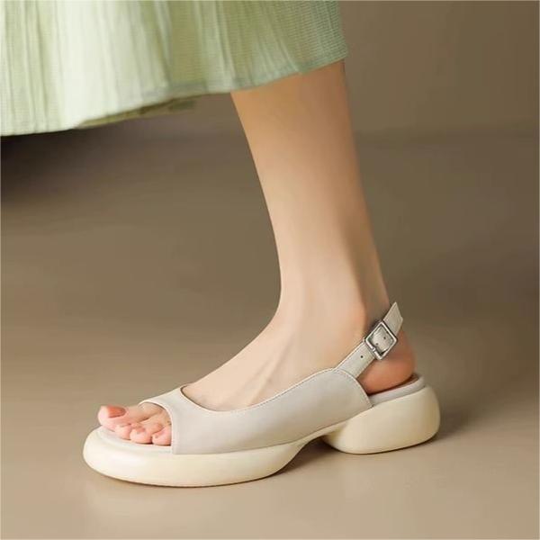 Sandalias Ortopédicas Cuero Suave Aura Camino Equilibrio, Postura Mejorada y Comodidad Prolongada