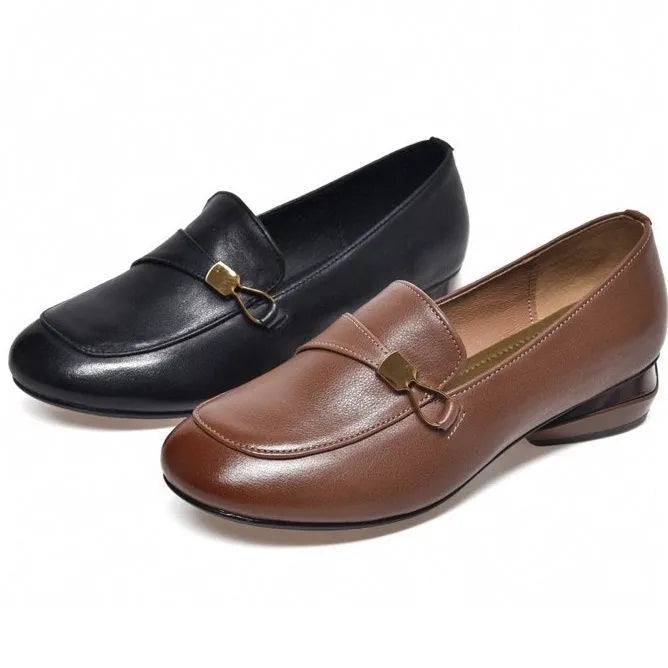 Zapato Ortopédico Cuero Suave Esencia Camino Serenidad, Comodidad Sin Dolor Todo el Día