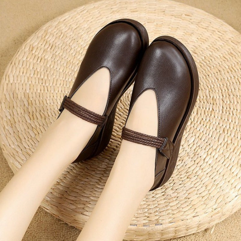 Zapato Ortopédico Cuero Suave Esencia Gaia Serenidad, Alivio Total para Pies Cansados