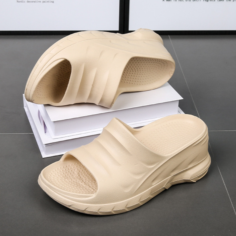 Pantuflas Plataforma Ligera Brisa Serenidad, Altura y Confort sin Dolor