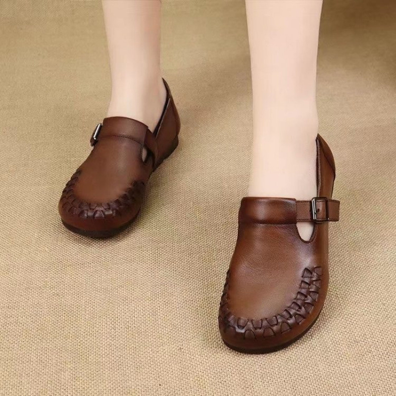 Zapatos Planos Cuero Suave Ruta Serenidad Equilibrio, Comodidad y Estabilidad Todo el Día