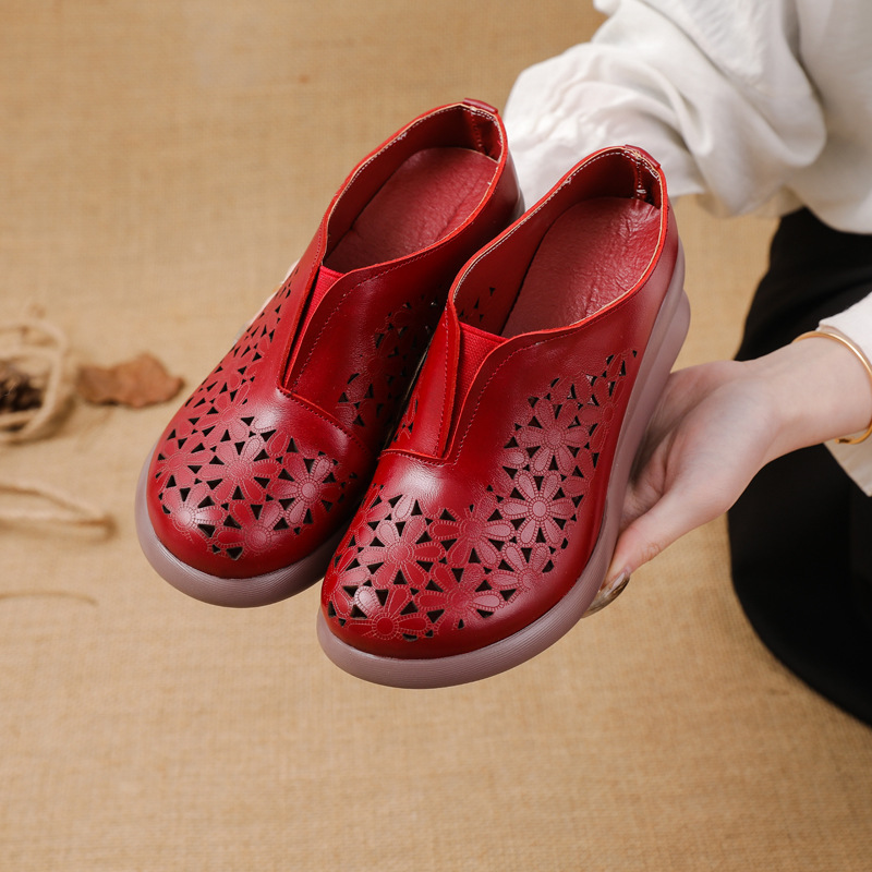 Zapato Ortopédico Cuero Suave Flor Horizonte Calma, Comodidad y Corrección Postural