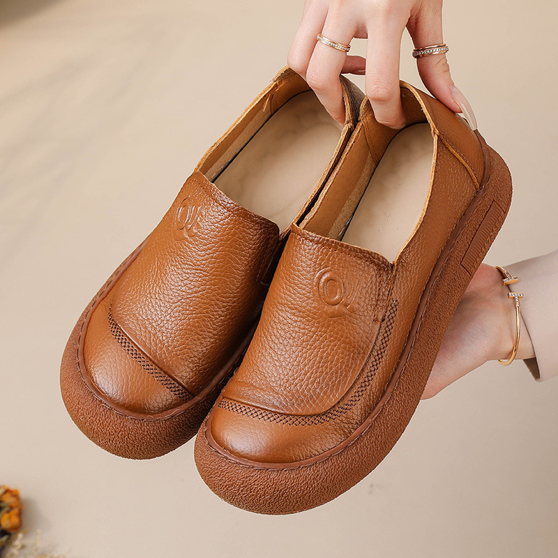 Zapato Ortopédico Cuero Suave Esencia Armonía Camino, Comodidad y Estabilidad Todo el Día