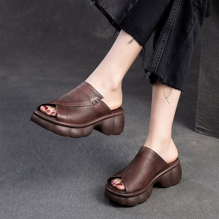 Sandalias de Tacón Cuero Suave Eclipse Armonía Serenidad, Confort y Estilo para Todo el Día