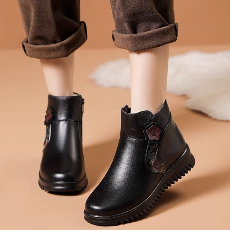 Botas de Invierno Cuero Suave Eclipse Andes Serenidad, Calidez y Comodidad Todo el Día