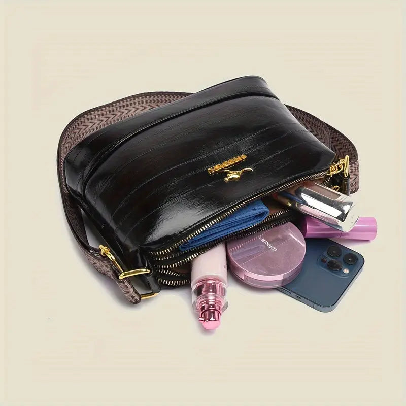 Bolso Casual Tejido Impermeable Aura Prisma Vértice, Organización Elegante y Ligereza Diaria