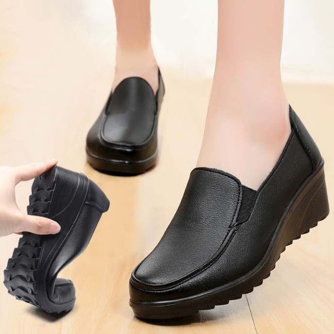 Zapato Ortopédico Cuero Suave Travesía Armonía Vitalidad, Confort Superior para Uso Diario