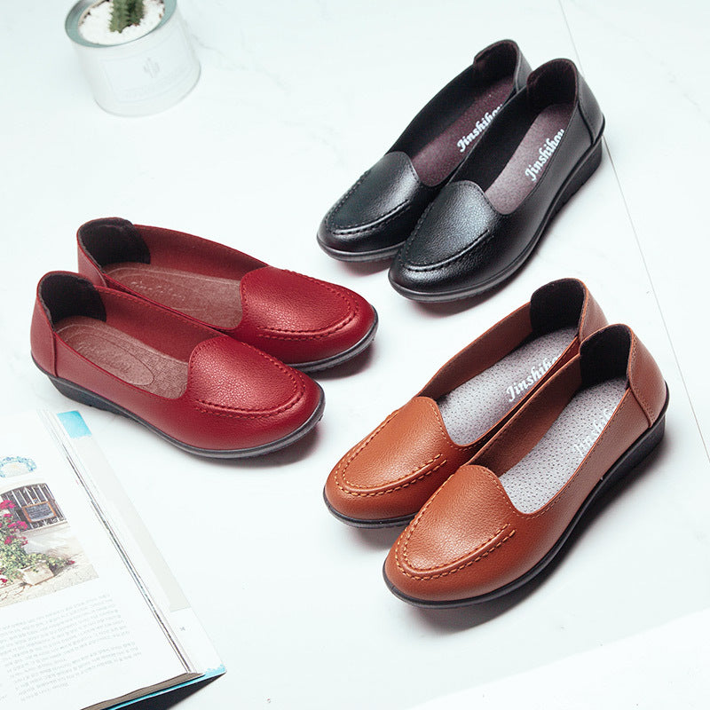 Mocassines Ortopédicos Cuero Suave Aura Camino Serenidad, Comodidad Inteligente Todo el Día