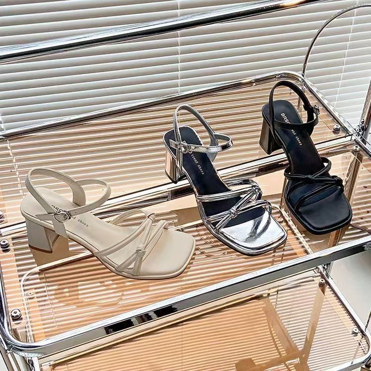 Sandalias de Tacón Cuero Suave Prisma Horizonte Serenidad, Elegancia y Comodidad Todo el Día