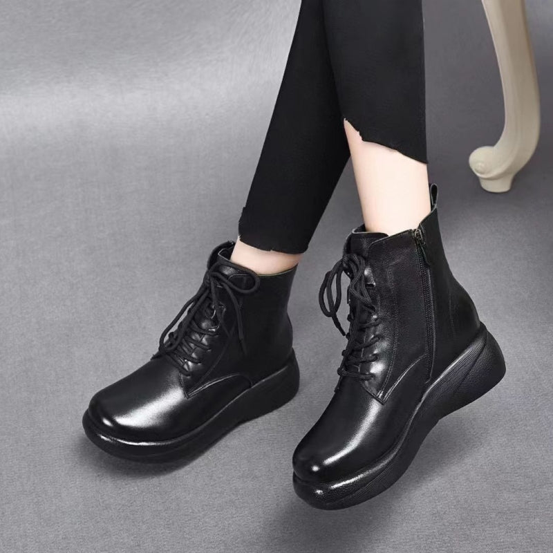 Botas Ortopédicas Cuero Impermeable Nube Camino Serenidad, Comodidad Superior y Protección Todo Clima