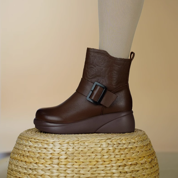 Botas Ortopédicas Cuero Suave Eclipse Flora Serenidad, Alivio Instantáneo y Postura Saludable