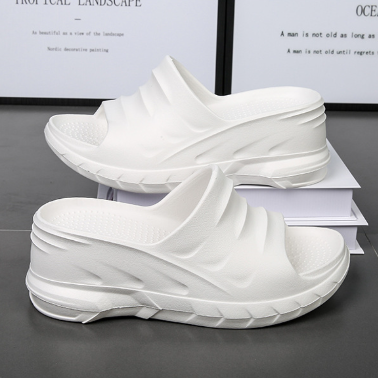 Pantuflas Plataforma Ligera Brisa Serenidad, Altura y Confort sin Dolor