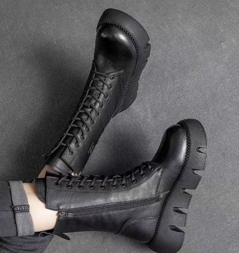 Botas Ortopédicas Cuero Impermeable Eclipse Vintage Armonía, Máximo Confort y Estilo Retro