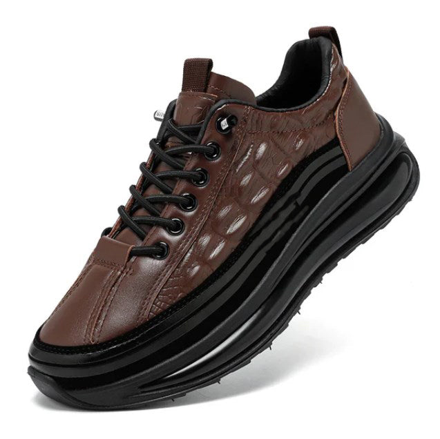 Zapato Ortopédico Cuero Texturizado Horizonte Íntegro Serenidad, Comodidad y Seguridad Todo el Día