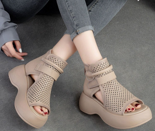 Sandalias Romanas Cuero Suave Horizonte Íntegro Estilo, Elegancia Atemporal y Comodidad Total