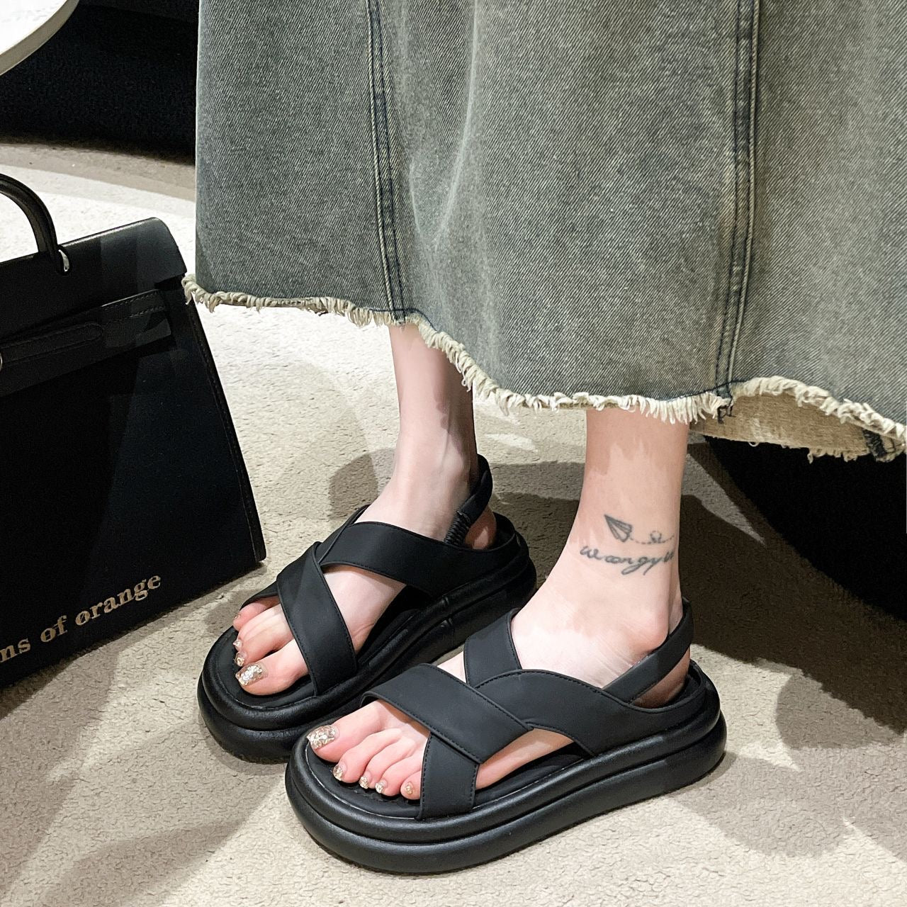 Sandalias Plataforma Ligera Aura Horizonte Vitalidad, Alivio Total del Dolor y Máximo Confort