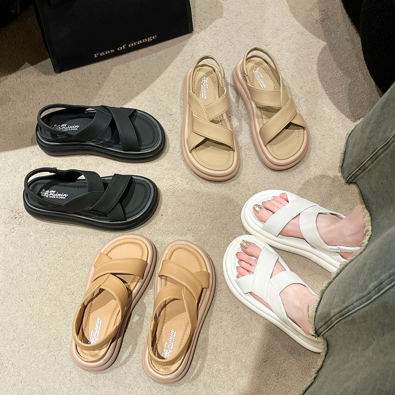 Sandalias Plataforma Ligera Aura Horizonte Vitalidad, Alivio Total del Dolor y Máximo Confort