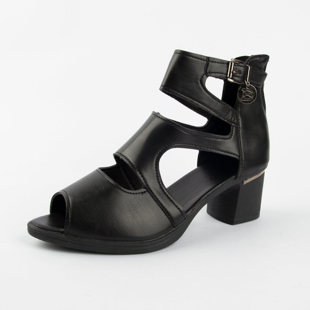 Sandalias de Tacón Suela Flexible Aura Mediterráneo Calma, Comodidad y Estilo sin Dolor