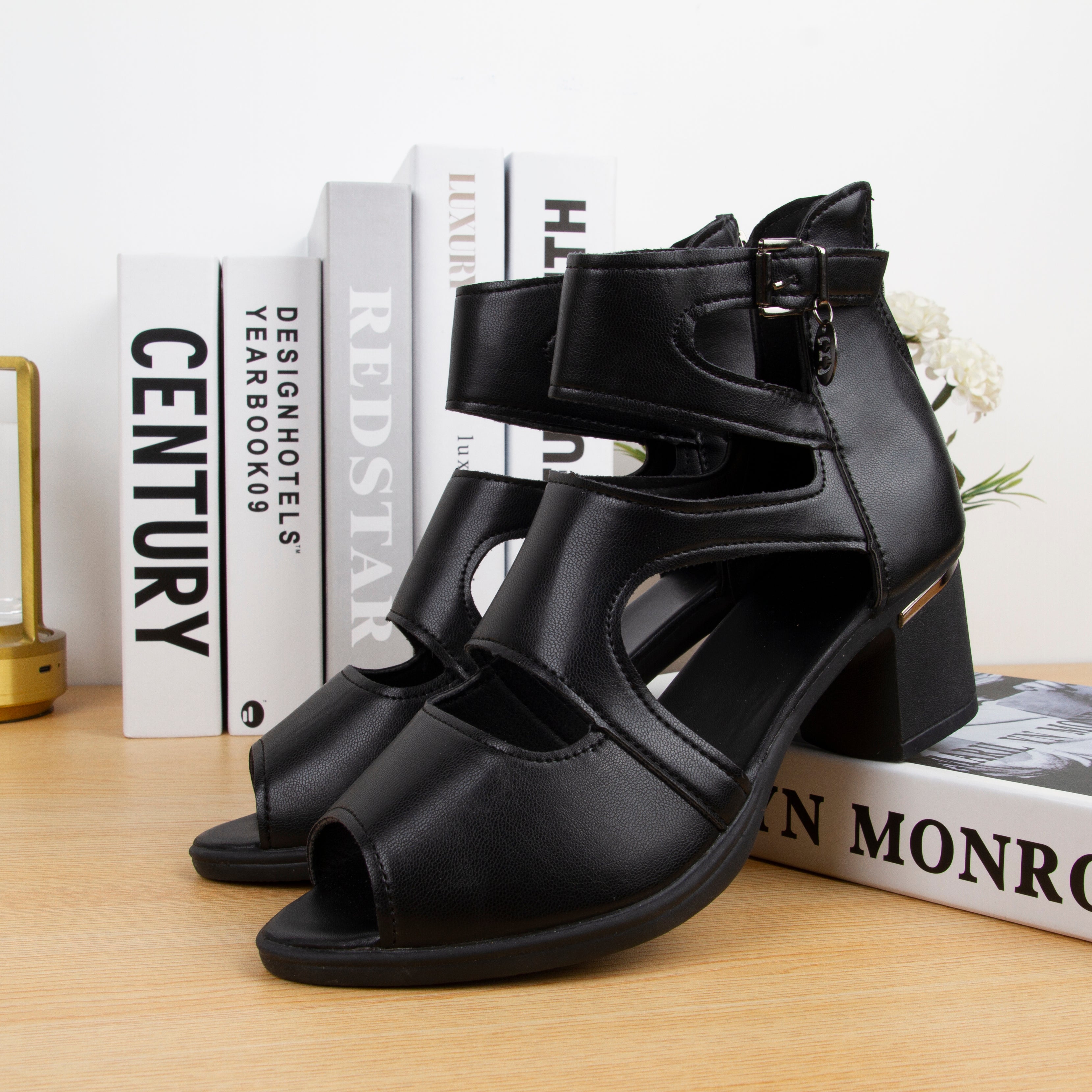 Sandalias de Tacón Suela Flexible Aura Mediterráneo Calma, Comodidad y Estilo sin Dolor