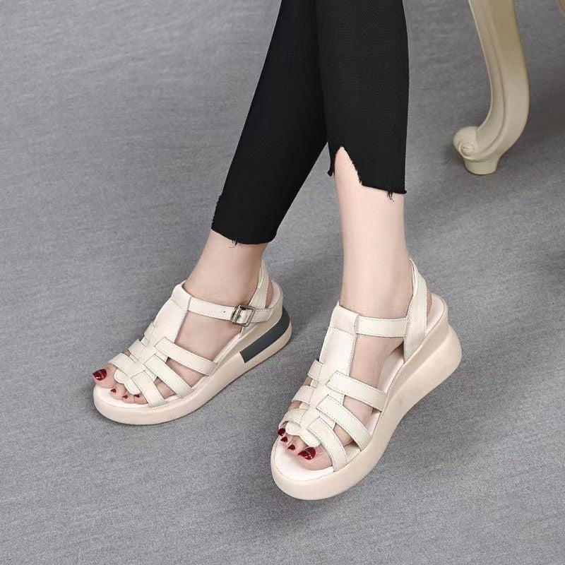 Sandalias Ortopédicas Cuero Genuino Aurora Vitalidad, Comodidad Suprema Todo el Día