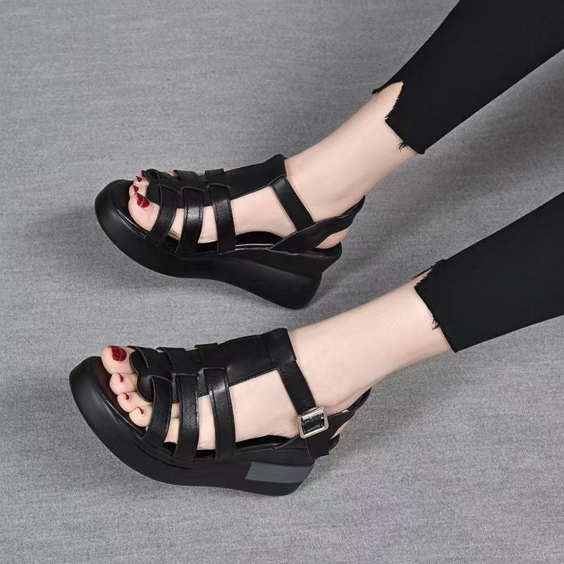 Sandalias Ortopédicas Cuero Genuino Aurora Vitalidad, Comodidad Suprema Todo el Día