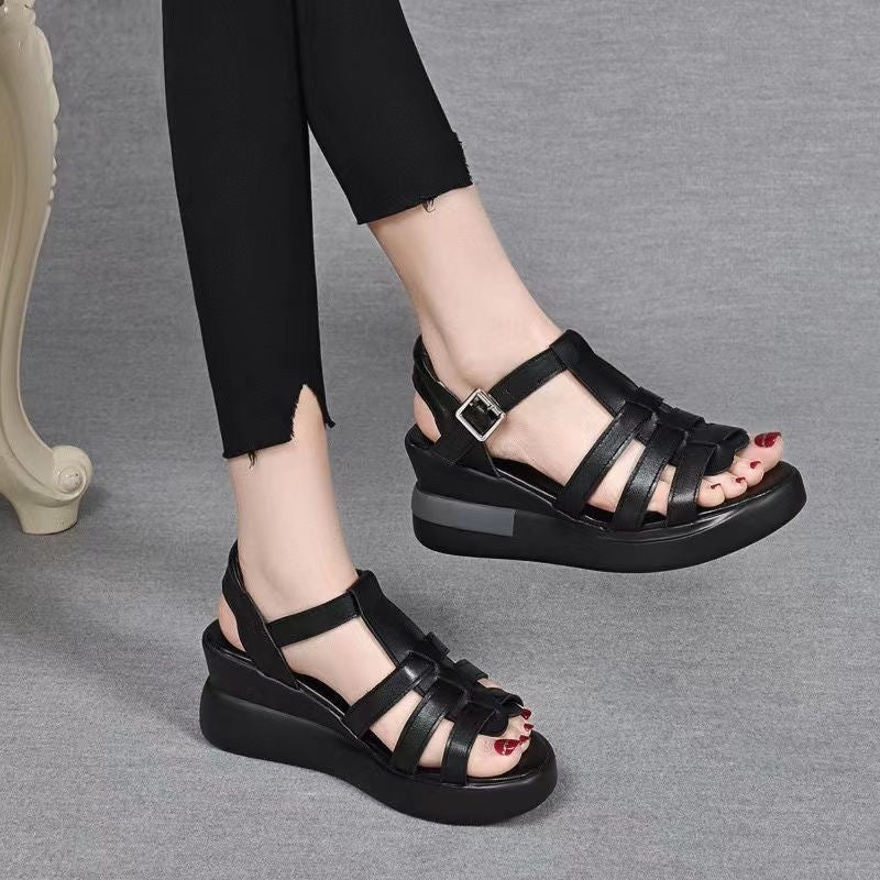 Sandalias Ortopédicas Cuero Genuino Aurora Vitalidad, Comodidad Suprema Todo el Día