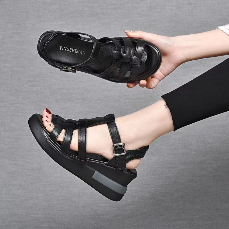 Sandalias Ortopédicas Cuero Genuino Aurora Vitalidad, Comodidad Suprema Todo el Día