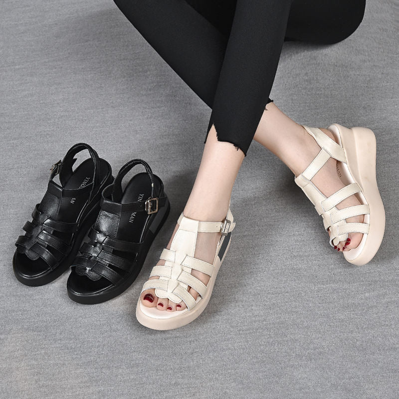 Sandalias Ortopédicas Cuero Genuino Aurora Vitalidad, Comodidad Suprema Todo el Día