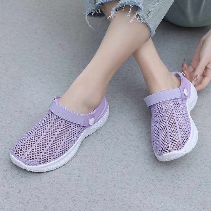 Zapatillas Antideslizantes Malla Transpirable Aura Camino Equilibrio, Alivio Inmediato del Dolor y Frescura Extrema