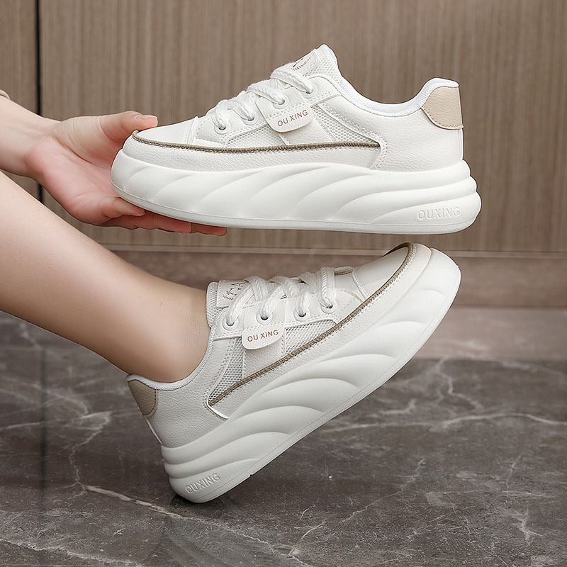 Zapatillas Casuales Suela Elevada Aura Camino Serenidad, Máximo Confort y Alivio Diario