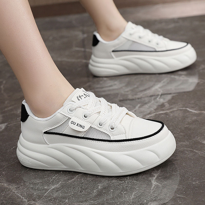 Zapatillas Casuales Suela Elevada Aura Camino Serenidad, Máximo Confort y Alivio Diario