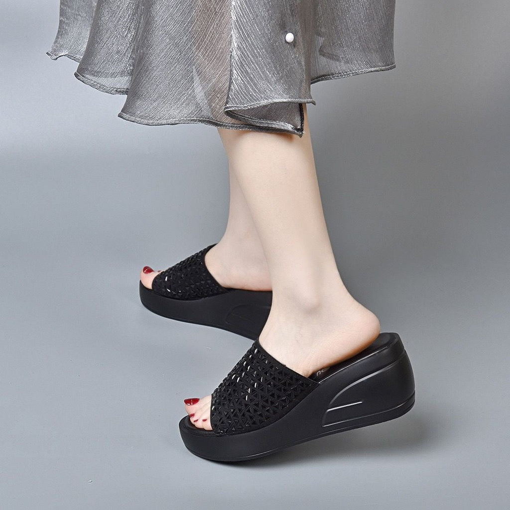 Sandalias Ortopédicas Cuero Brillante Horizonte Serenidad Aura, Comodidad y Alivio Todo el Día