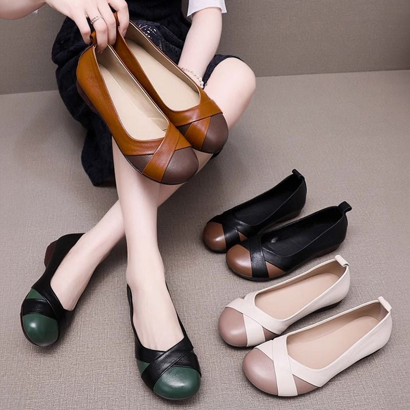 Zapatos Ortopédicos Cuero Ergonómico Aura Camino Plenitud, Alivio Total del Dolor de Pies