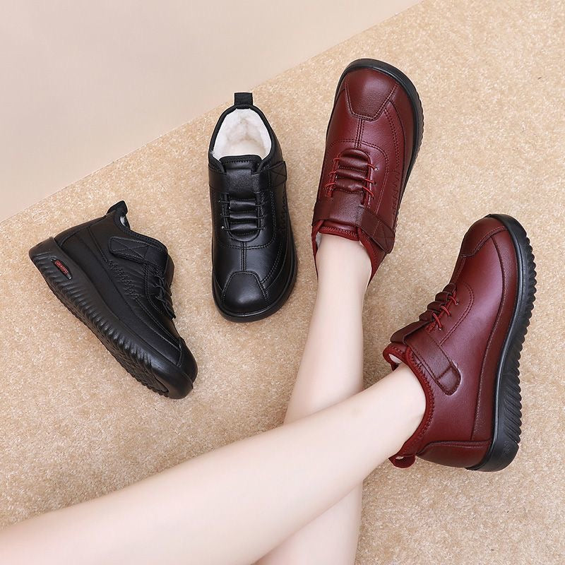 Zapatos de Invierno Terciopelo Antideslizante Cumbre Calma Horizonte, Calidez y Seguridad en Cada Paso