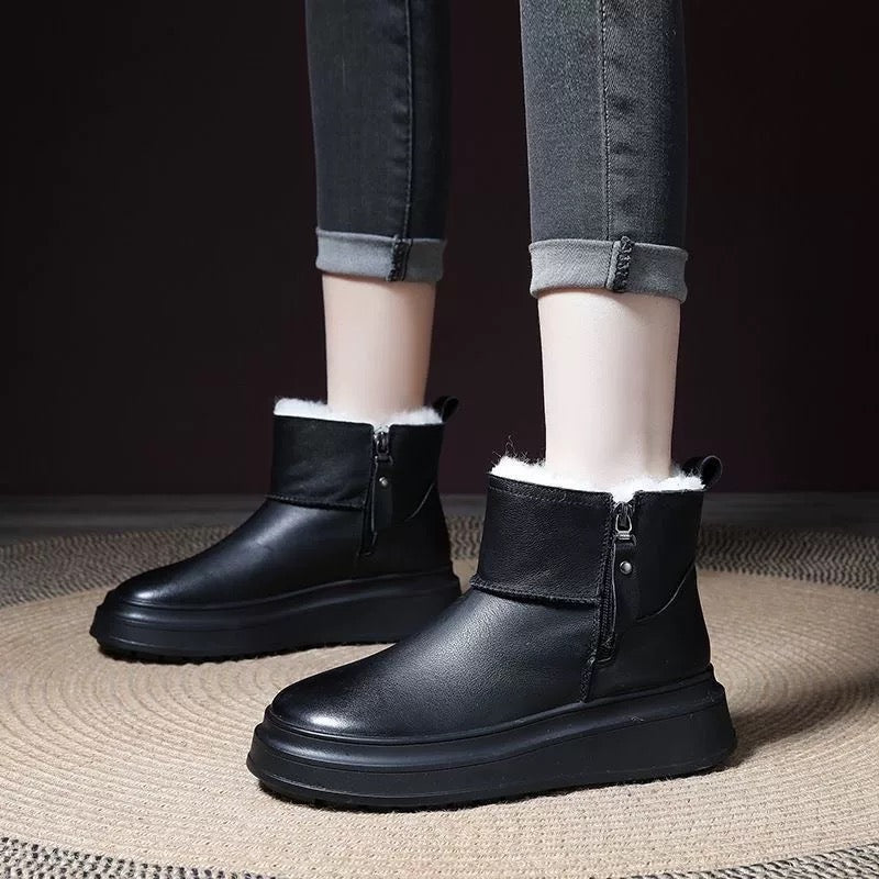 Botas Ortopédicas Cuero Suave Aurora Travesía Plenitud, Calor y Comodidad Todo el Invierno