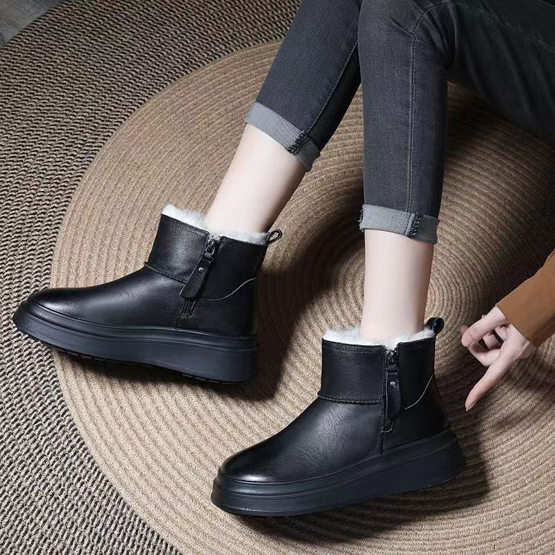 Botas Ortopédicas Cuero Suave Aurora Travesía Plenitud, Calor y Comodidad Todo el Invierno