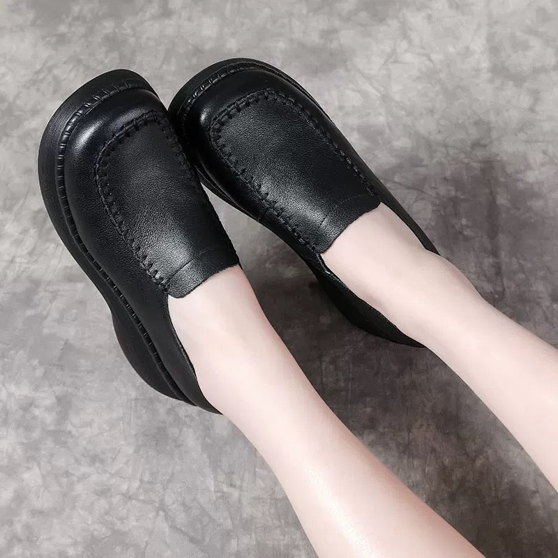 Zapato Ortopédico Cuero Suave Armonía Cumbre Instante, Soporte Superior y Confort Diario