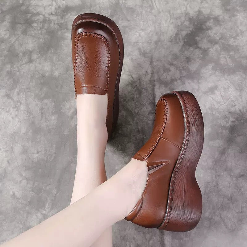 Zapato Ortopédico Cuero Suave Armonía Cumbre Instante, Soporte Superior y Confort Diario