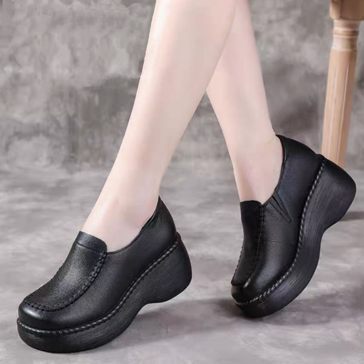 Zapato Ortopédico Cuero Suave Armonía Cumbre Instante, Soporte Superior y Confort Diario