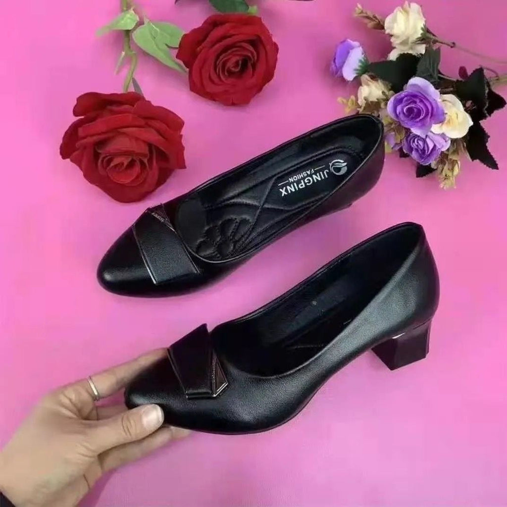 Tacones Altos Cuero Suave Aura Selene Armonía, Elegancia Sin Dolor Todo el Día